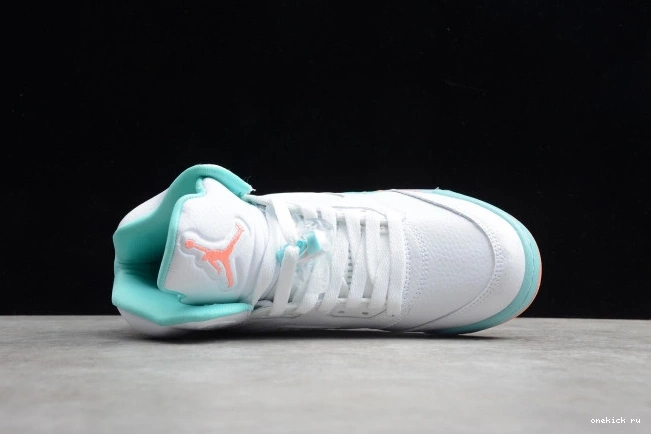 Rep Onekick Light 440892-100 Air Jordan GS Aqua 5 0821